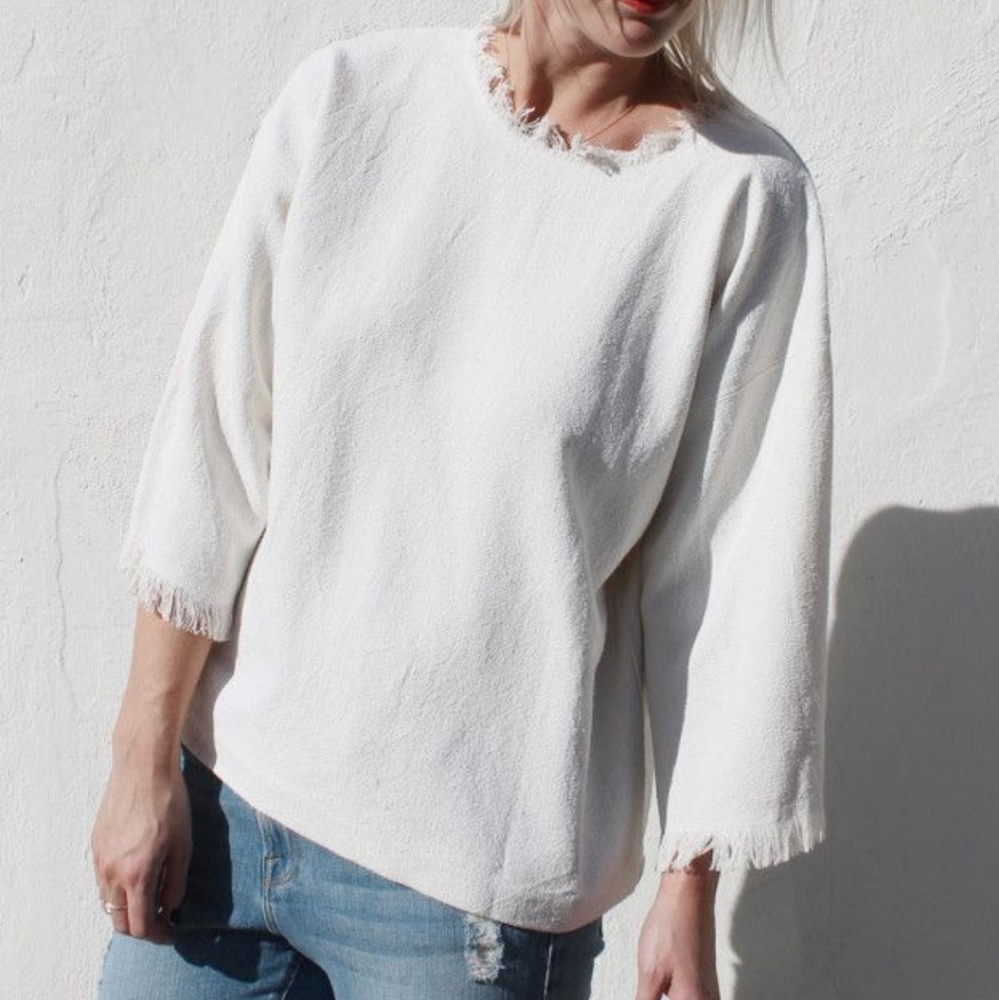 Isabel Marant Etoile Hanoi Raw Silk Top 40